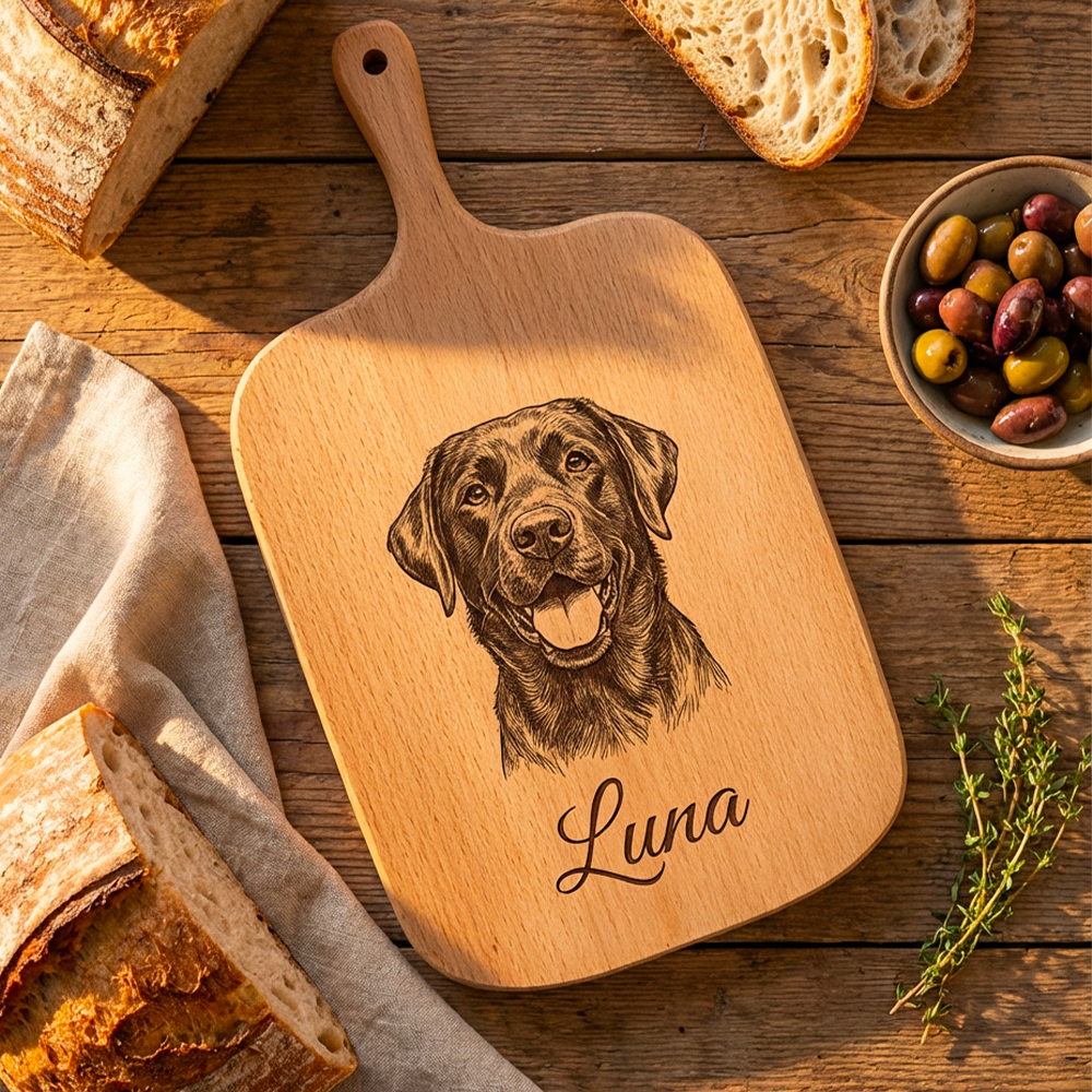 PawBoard - Gepersonaliseerde Houten Snijplank